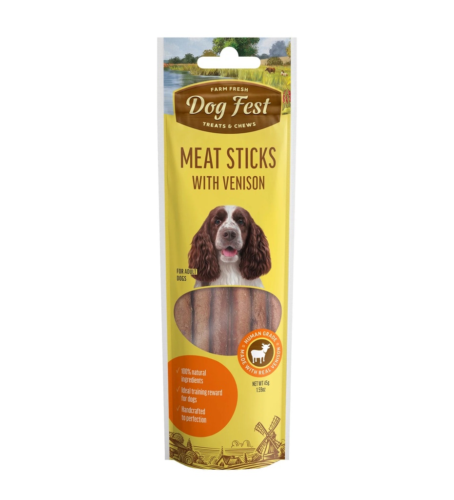 Dog Fest Farm Fresh Meat Sticks with Vension 45g
