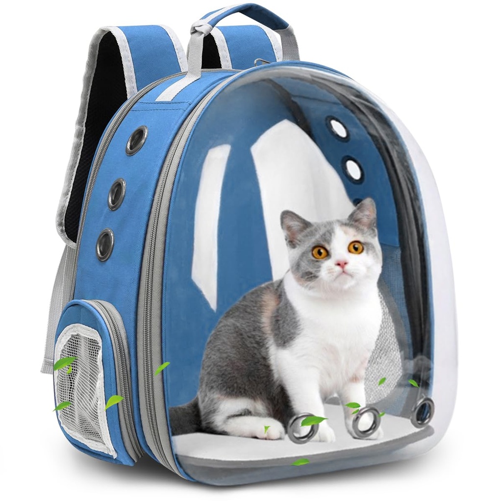 Pets.Love.Earth Pet backpack  Transparent and Black,Silver,Blue,Grey