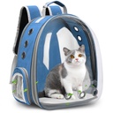 Pets.Love.Earth Pet backpack  Transparent and Black,Silver,Blue,Grey