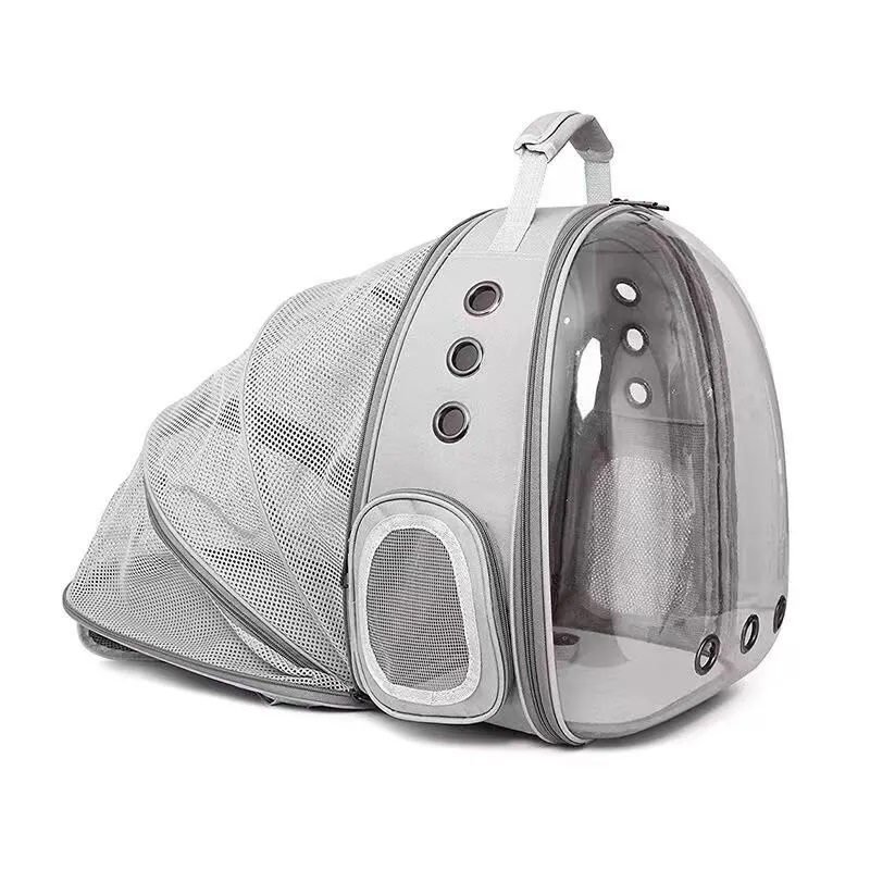 Pets.Love.Earth Pet backpack  Transparent and Black,Silver,Blue,Grey