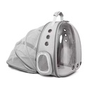 Pets.Love.Earth Pet backpack  Transparent and Black,Silver,Blue,Grey