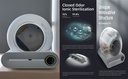 Smart Automated Cat Litter Box White 480x520x505 mm