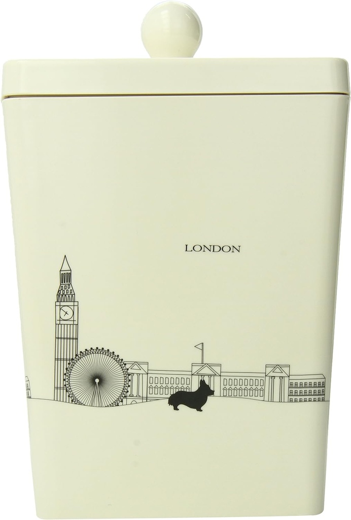 Pet Studio City Dog Melam Treat Canister White