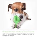 Pet Interest Catcus Dog Tooth Brush Toy Green