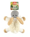 Pet Interest Zoo Friends Cuddly Squeaky Toy Noodle Animals