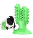 Pet Interest Catcus Dog Tooth Brush Toy Green
