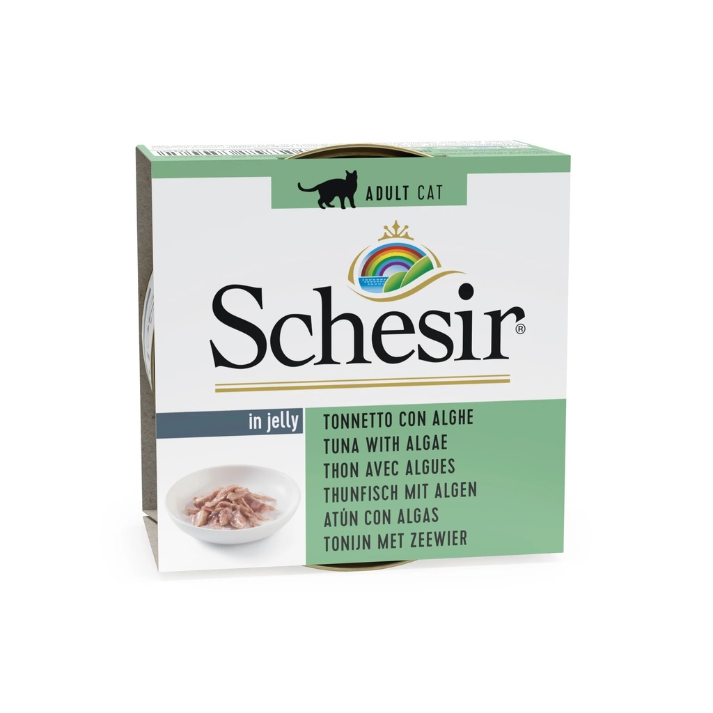 Schesir Can for Cat Tuna with Algae in Jelly 85g