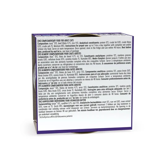 Schesir Can for Cat Tuna with Beef fillets 85g