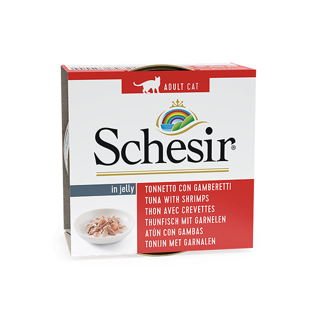 Schesir Can for Cat Tuna with Shrimps In Jelly 85g