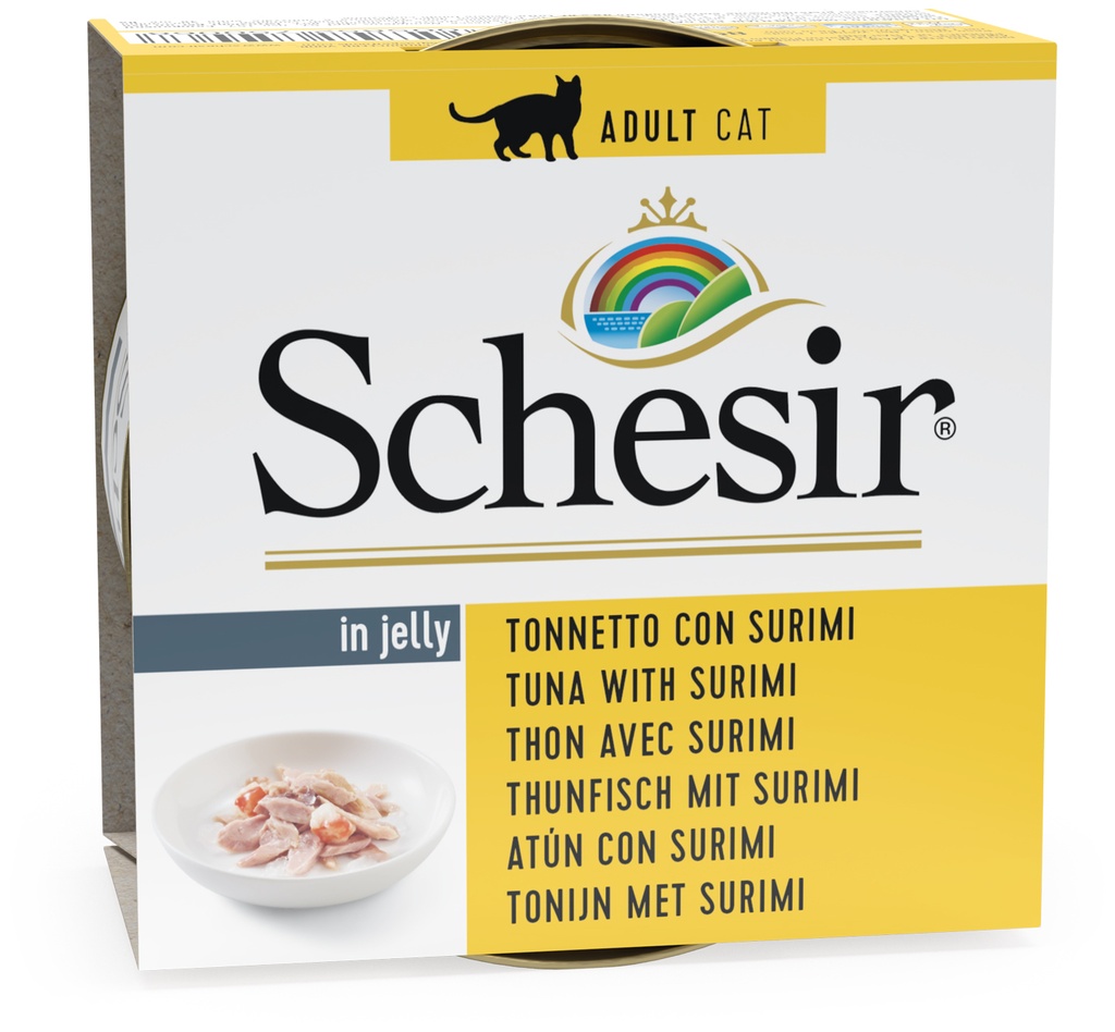 Schesir Can for Cat Tuna with Surimi 85g