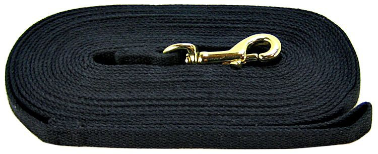 Four Paws Cotton Web Lead Black 15Ft Large