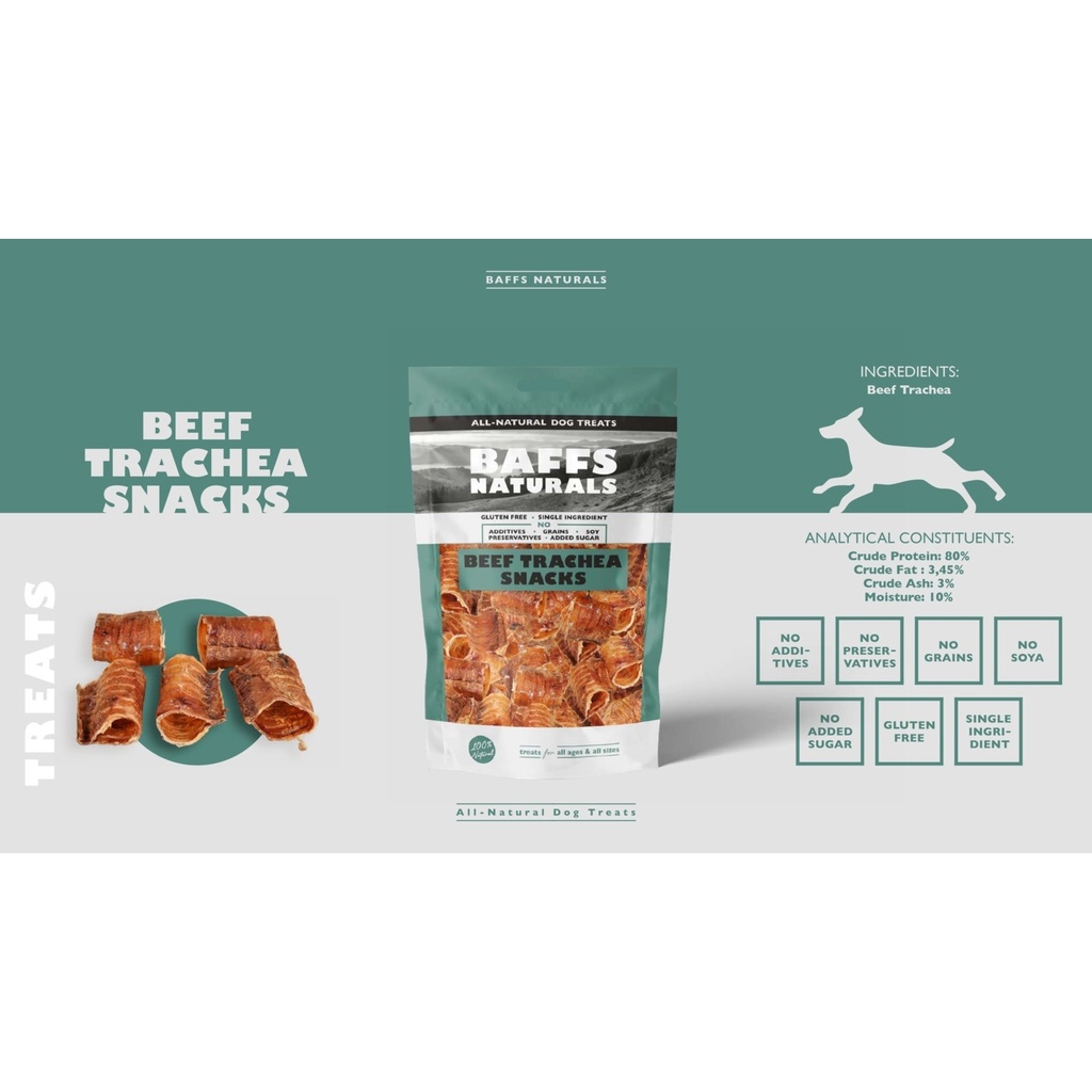 Baffs Naturals Beef Trachea Snacks