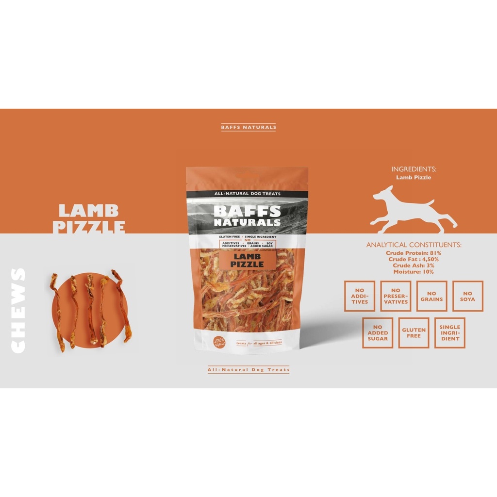 Baffs Naturals Lamb Pizzle