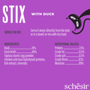 Schesir Stix Cat Creamy Snacks with Duck 6 X 15g