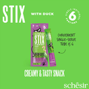 Schesir Stix Cat Creamy Snacks with Duck 6 X 15g