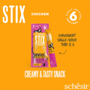 Schesir Stix Cat Creamy Snacks with Chicken 6 X 15g