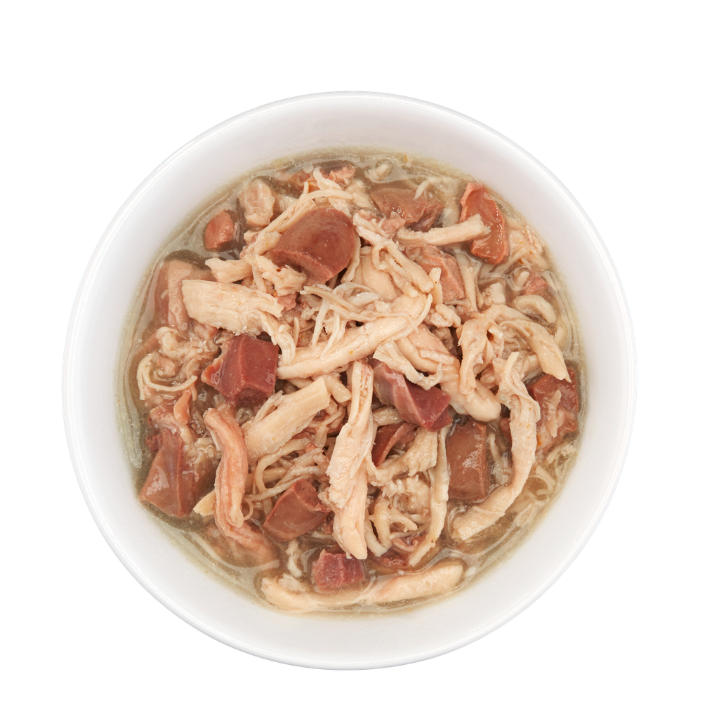 Schesir After Dark Can for Cat Chicken with Duck in Broth 80g