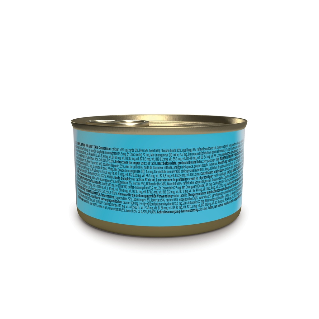 Schesir After Dark Can for cat Chicken with Quail Egg in Pate 80g