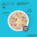 Schesir After Dark Can for cat Chicken with Quail Egg in Pate 80g
