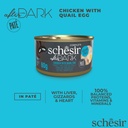 Schesir After Dark Can for cat Chicken with Quail Egg in Pate 80g