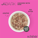 Schesir After Dark Can for Cat Chicken with Ham in Broth 80g