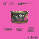 Schesir After Dark Can for Cat Chicken with Ham in Broth 80g