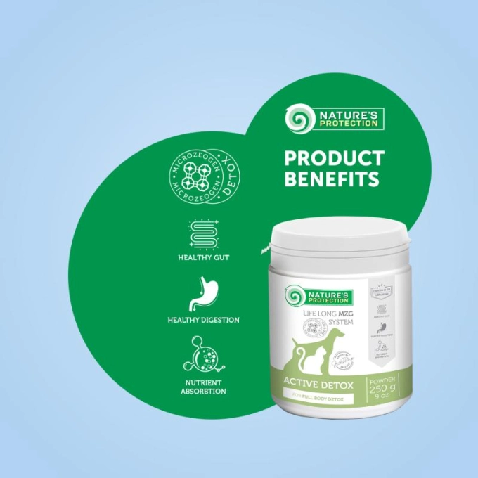 Nature's Protection  Active Detox Powder For Cat and Dog 250g