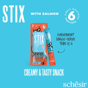 Schesir Stix Cat Creamy Snacks with Salmon 6 X 15g