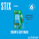 Schesir Stix Cat Creamy Snacks with Tuna 6 X 15g