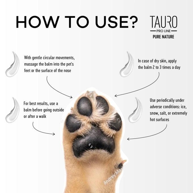 Tauro Pro Line Pure Nature Paw Balm for Dogs and Cats, 75 ml