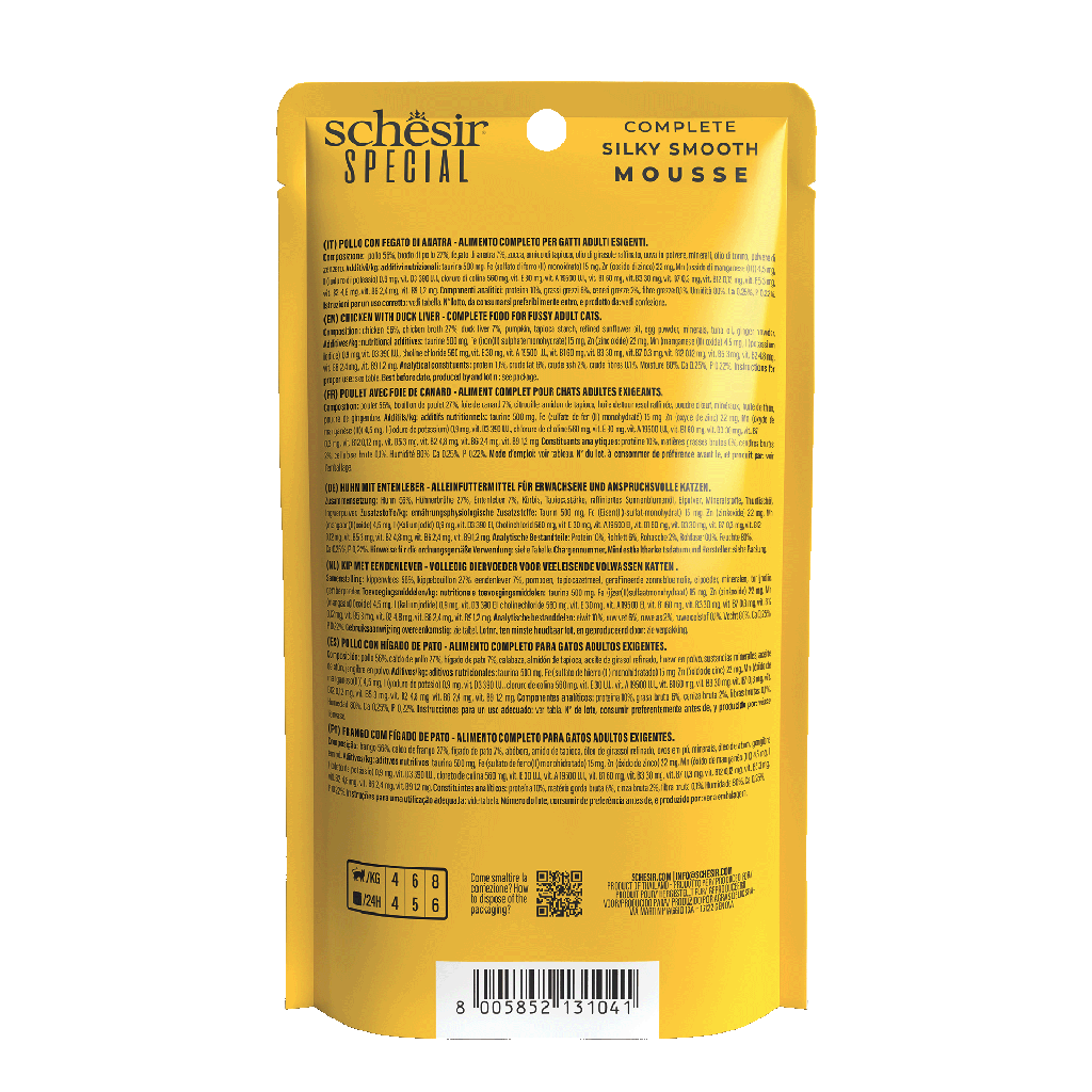 Schesir Special Mousse Exigent Chicken with Duck Liver 70g
