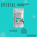 Schesir Special Mousse Skin &amp; Coat Salmon with Chicken 70g