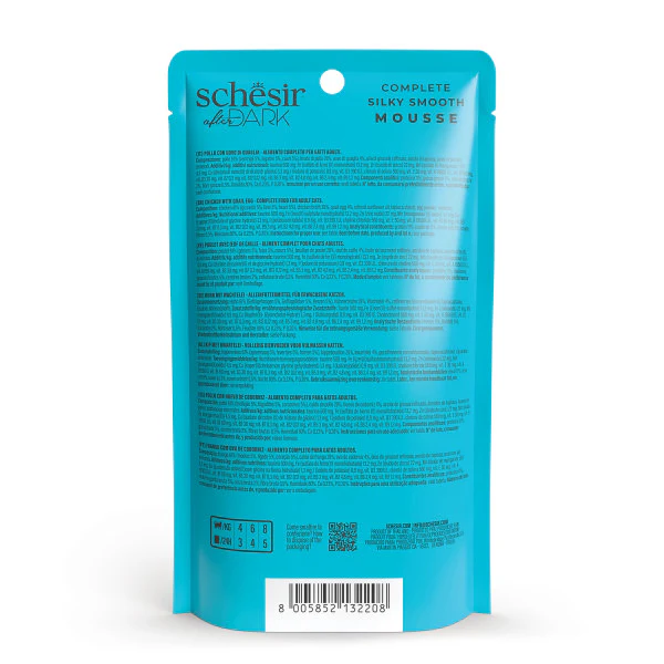 Schesir After Dark Pouch Velvet Mousse Chicken with Quail Egg 80g