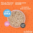 Schesir Baby Kitten Can Chicken with Salmon in Broth 70g