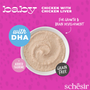 Schesir Baby Kitten Pouch Chicken with Chicken Liver In Mousse 70g
