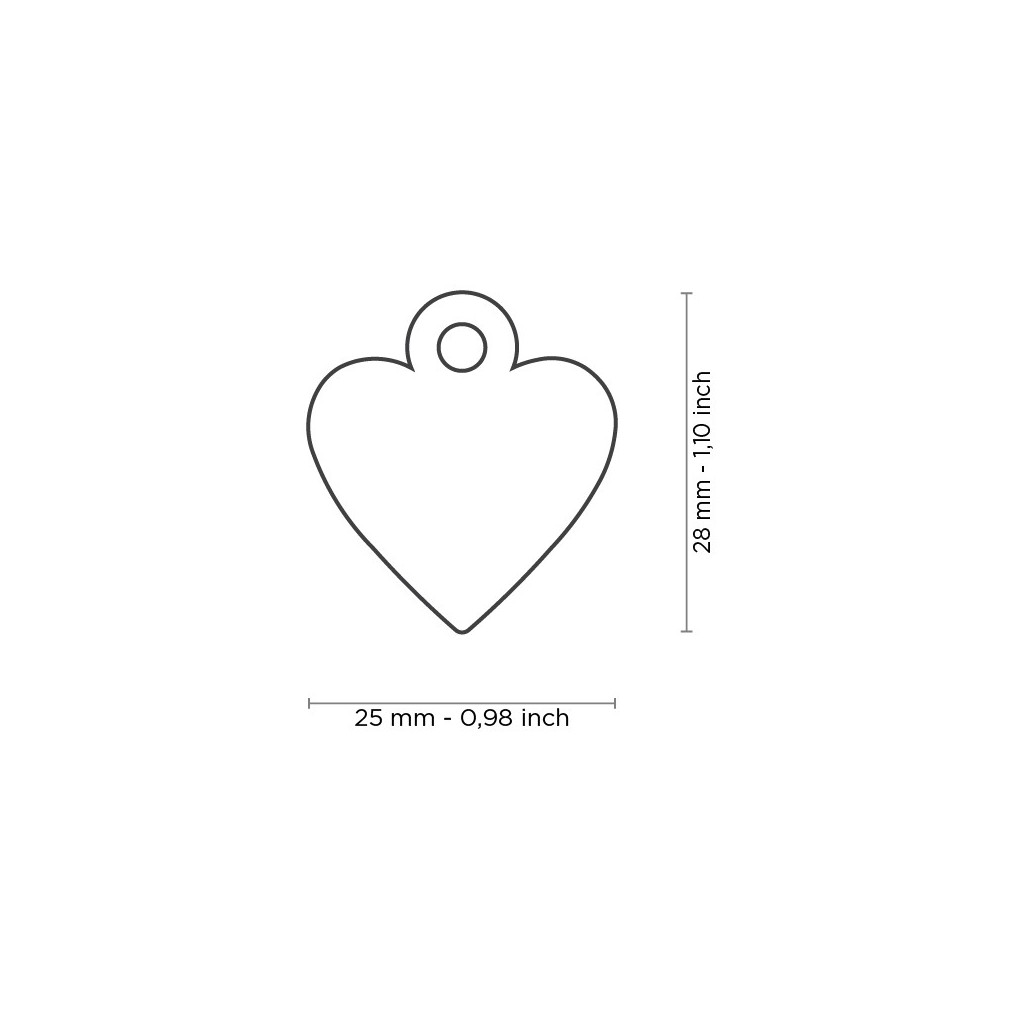 My Family Basic Name Tag Heart Shaped Pink
