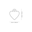 My Family Basic Name Tag Heart Shaped Pink