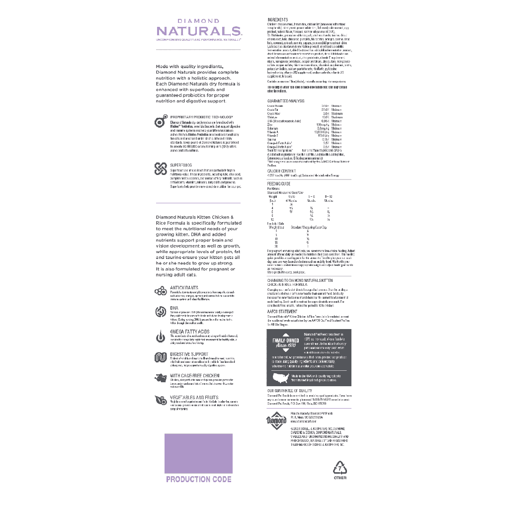 Diamond Naturals Kitten Formula 3kg