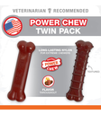 Nylabone Basted Bone Wolf Chew Dog Toy Small 2pk