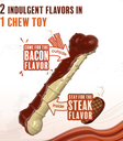 Nylabone Basted Bone Wolf Chew Dog Toy Small 2pk