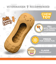 Nylabone Nuts Chew Toy Penut Butter Flr