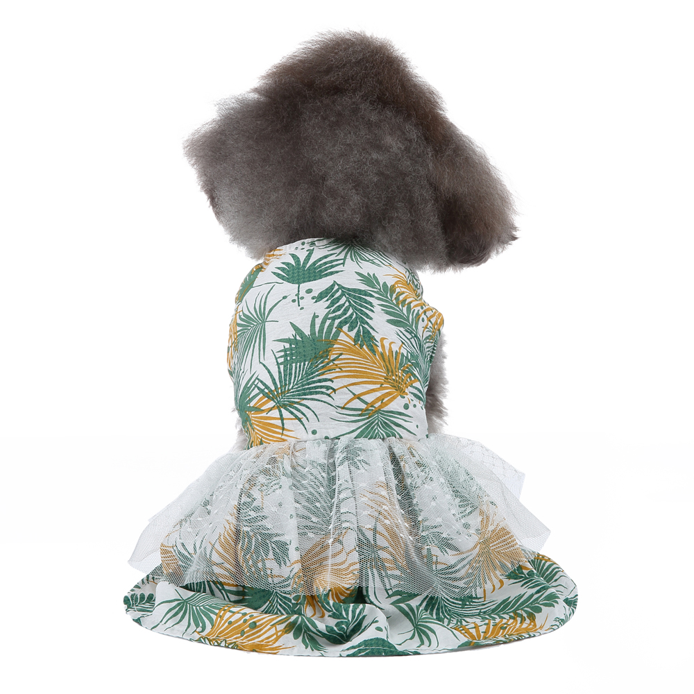 Pets.Love.Earth Summer Dress White and Green