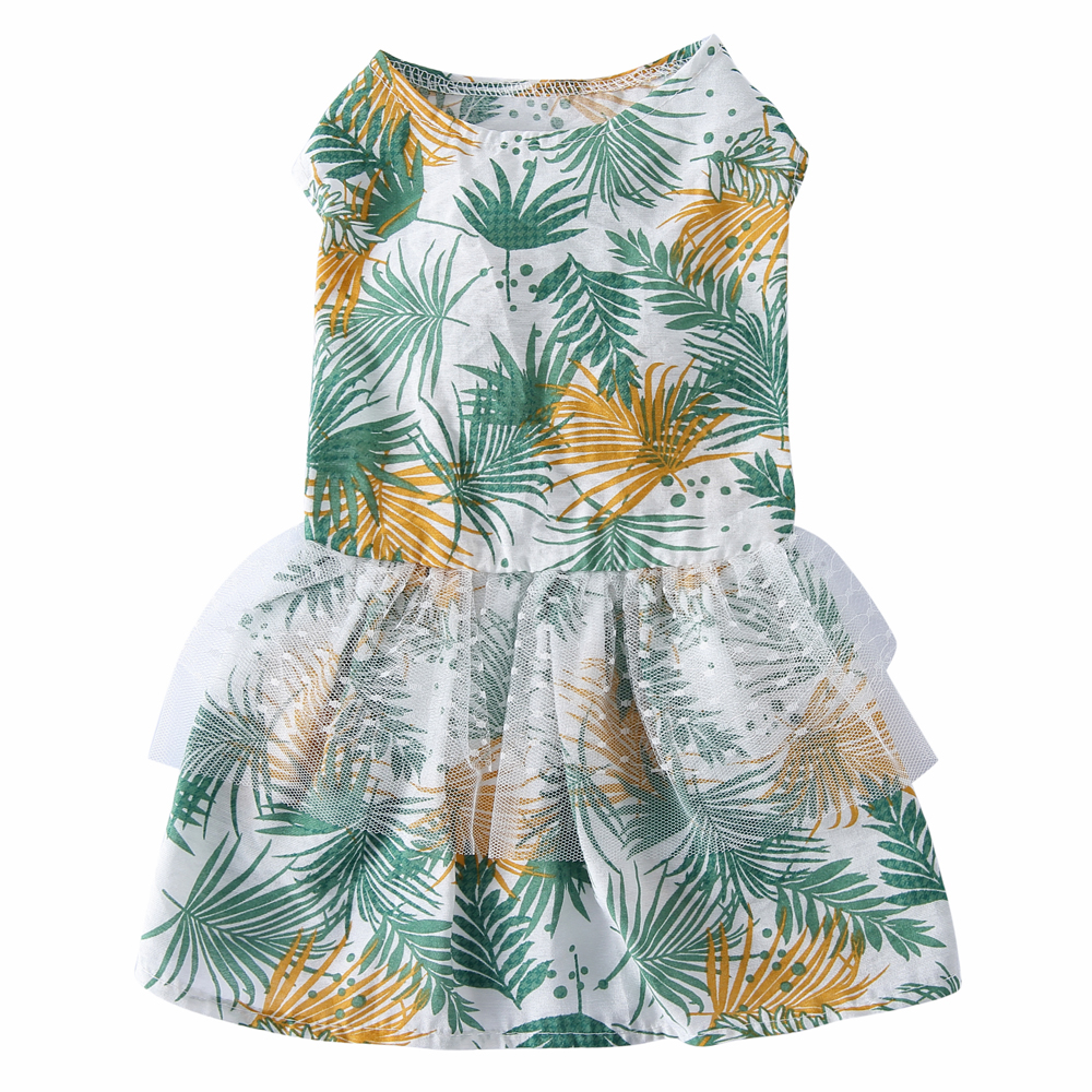 Pets.Love.Earth Summer Dress White and Green