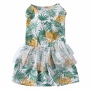 Pets.Love.Earth Summer Dress White and Green