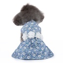 Pets.Love.Earth Summer Dress Rose Printed Blue