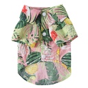 Pets.Love.Earth Hawaiian Summer Shirt Pink