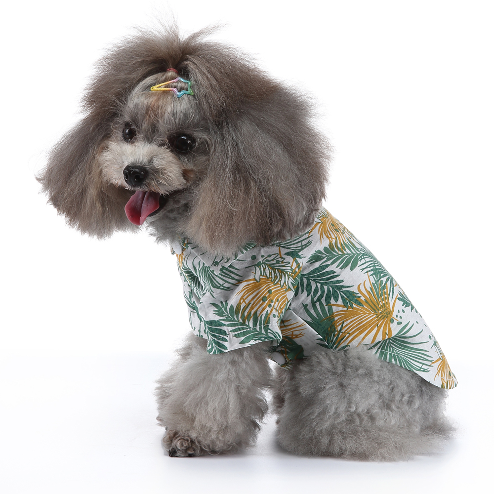 Pets.Love.Earth Hawaiian Summer Shirt White