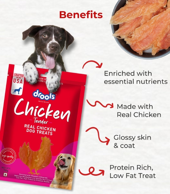 Drools Chicken Tender Dog Treats 70g