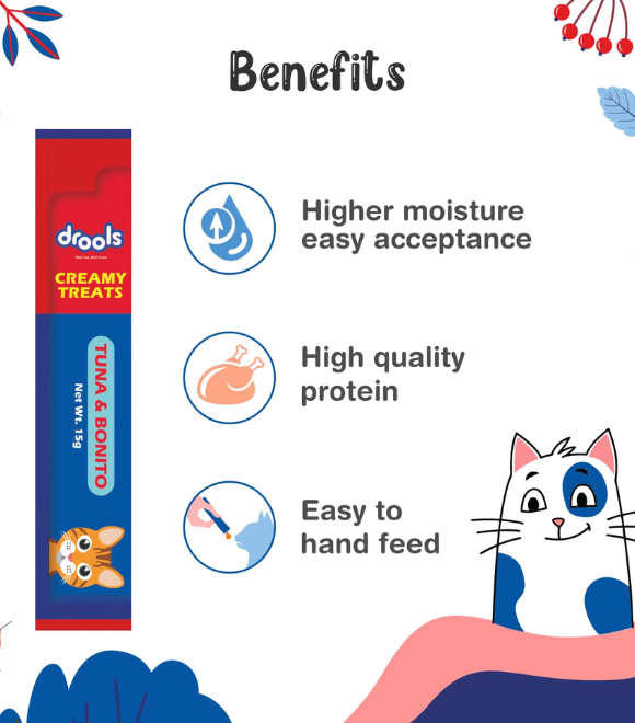Drools Creamy Treats – Tuna &amp; Bonito 25 Sticks