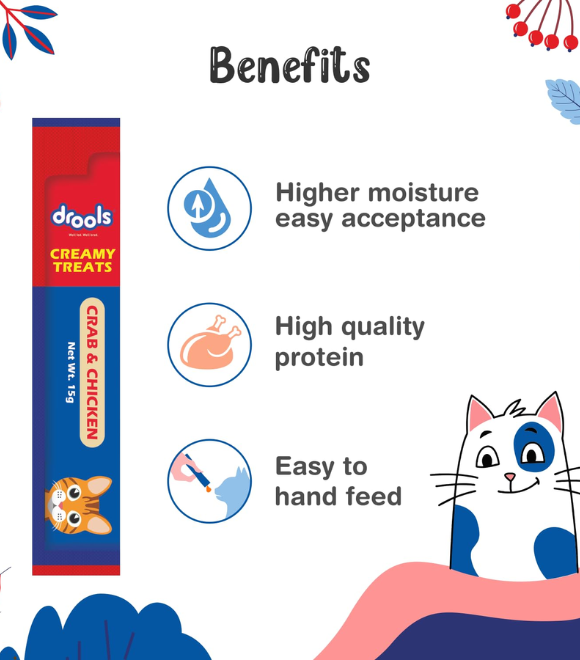 Drools Creamy Treats – Crab &amp; Chicken 25 Sticks